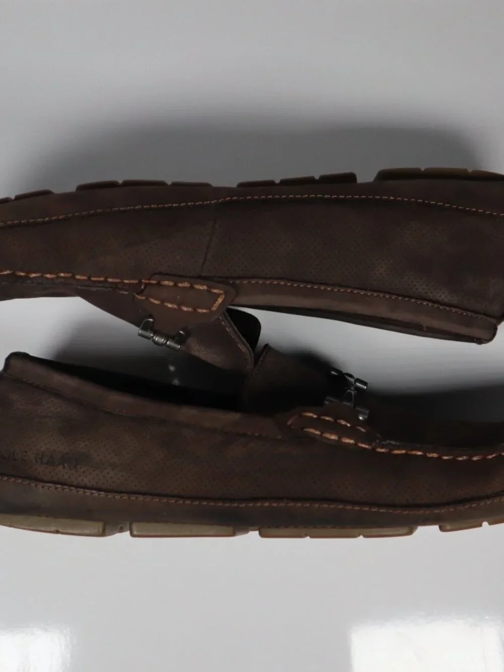 Cole Haan Wyatt Bit Driving Loafers Dark Chocolate Nubuck C37222 - Men’s 8.5M